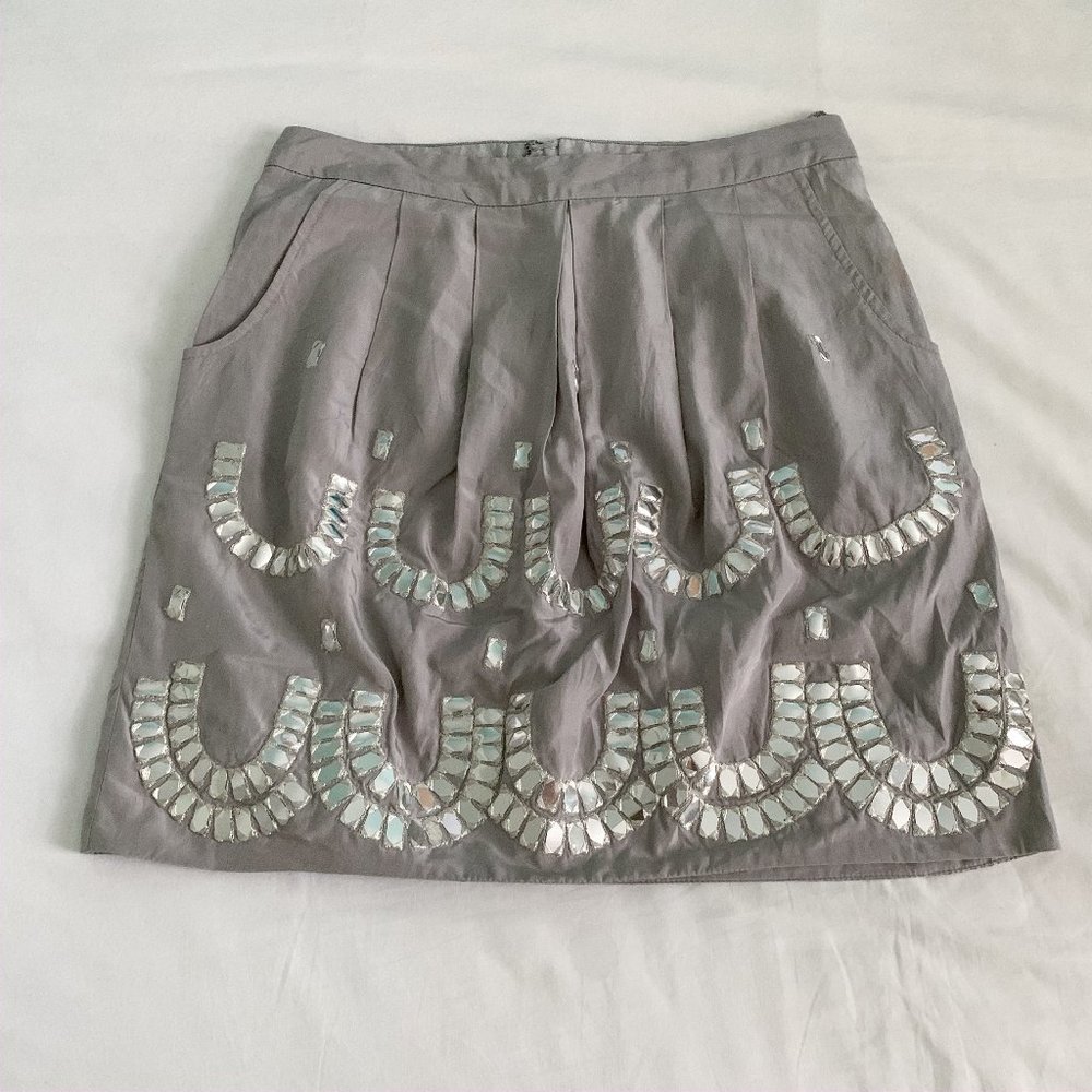 Anthropologie Gray Skirt